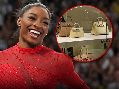 simone biles hermes bag